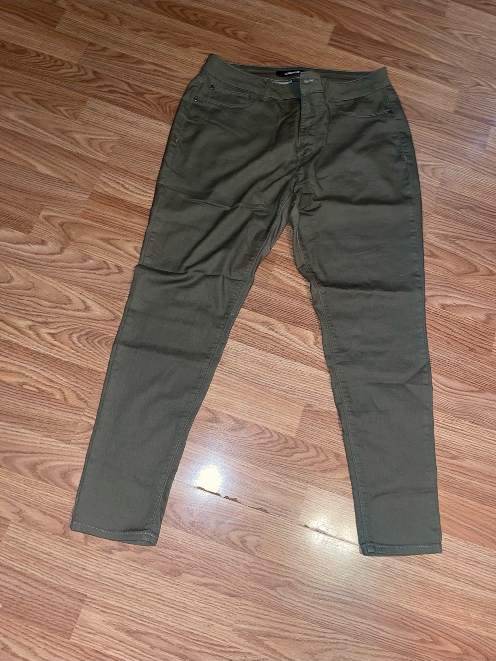 Jordache Olive Green Slim Chinos